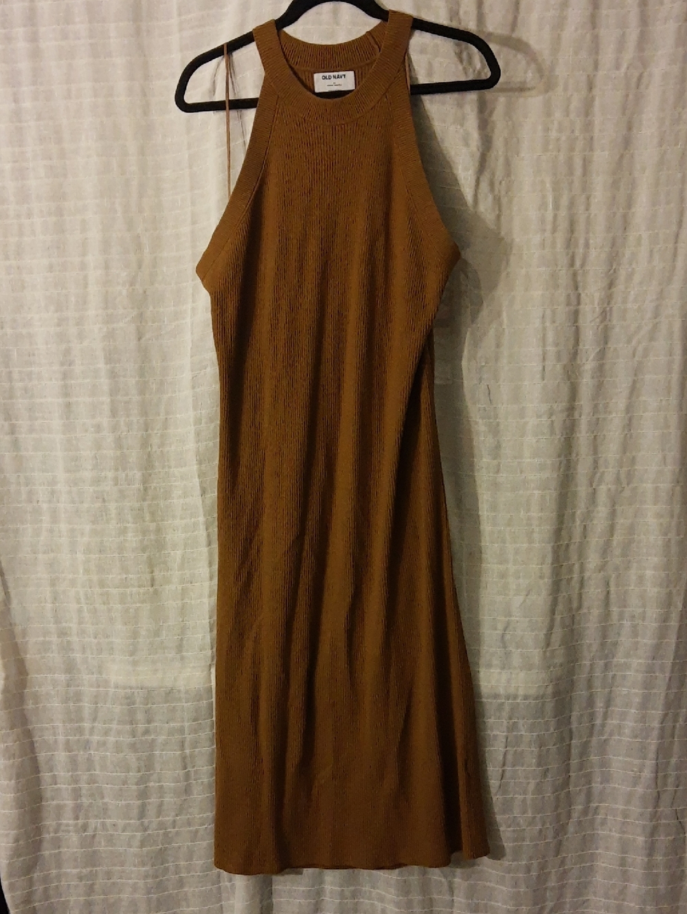 Old Navy Sleeveless Ribbed Maxi Dress - Rust Brown